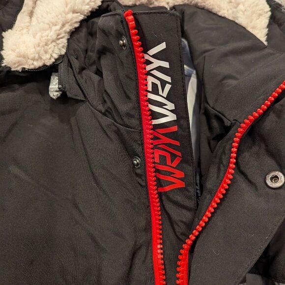 NWT VRY WRM Mens Polar Oxford Snorkel hooded black gray Sherpa Coat jacket XXL - Picture 11 of 14